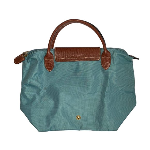LONGCHAMP Mini Le Pliage Handbag in Turquoise Blue - Picture 2 of 7